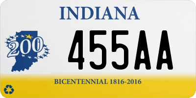 IN license plate 455AA