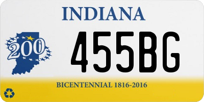 IN license plate 455BG