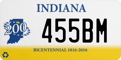 IN license plate 455BM