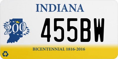 IN license plate 455BW