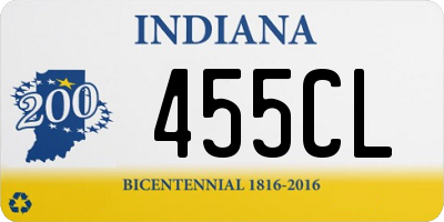 IN license plate 455CL