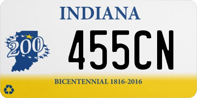 IN license plate 455CN