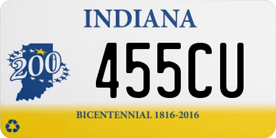 IN license plate 455CU