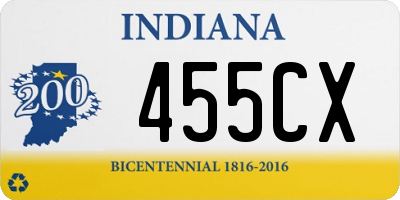 IN license plate 455CX