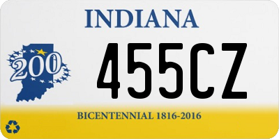 IN license plate 455CZ