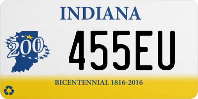 IN license plate 455EU