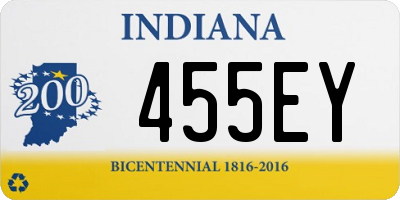 IN license plate 455EY