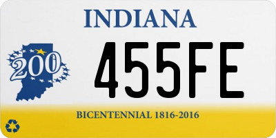 IN license plate 455FE