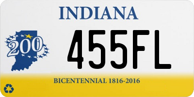 IN license plate 455FL