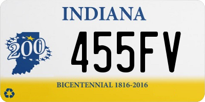 IN license plate 455FV