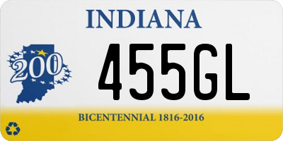 IN license plate 455GL