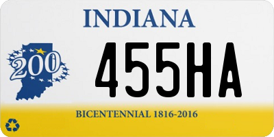 IN license plate 455HA