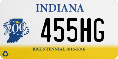 IN license plate 455HG