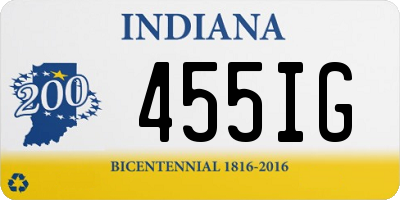 IN license plate 455IG