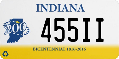 IN license plate 455II