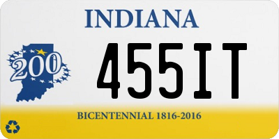 IN license plate 455IT