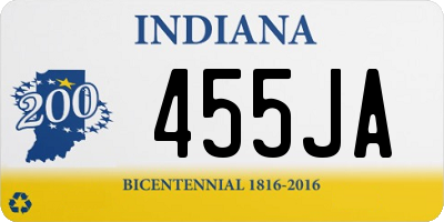 IN license plate 455JA