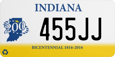 IN license plate 455JJ