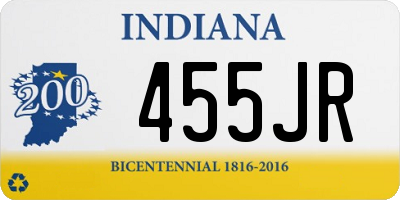 IN license plate 455JR