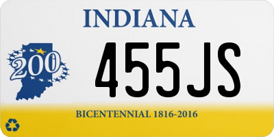 IN license plate 455JS