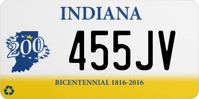 IN license plate 455JV