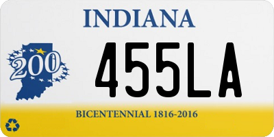 IN license plate 455LA