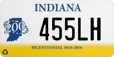 IN license plate 455LH