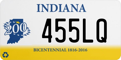 IN license plate 455LQ