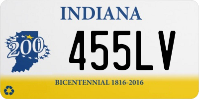 IN license plate 455LV