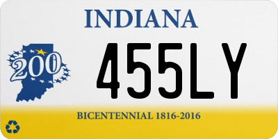 IN license plate 455LY