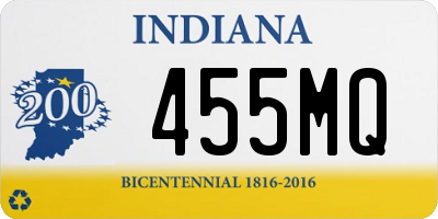 IN license plate 455MQ