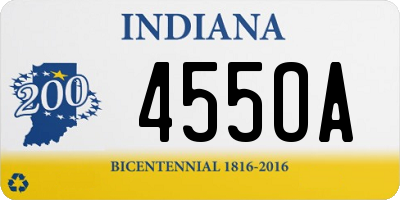 IN license plate 455OA