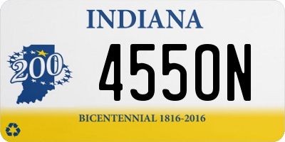 IN license plate 455ON