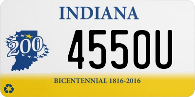 IN license plate 455OU