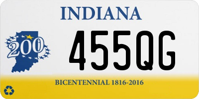 IN license plate 455QG