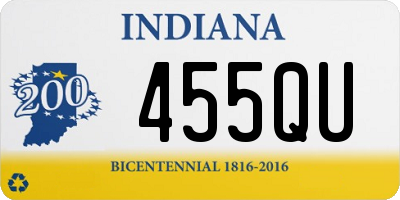 IN license plate 455QU