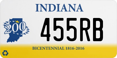 IN license plate 455RB