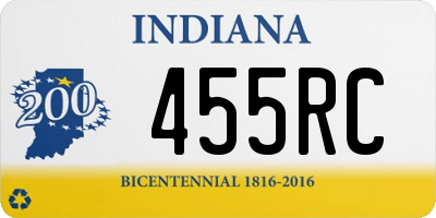 IN license plate 455RC