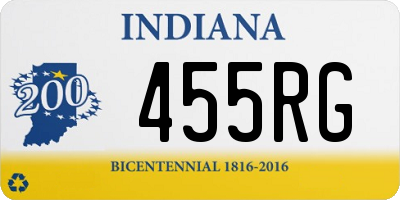 IN license plate 455RG