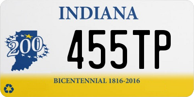 IN license plate 455TP