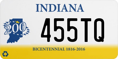IN license plate 455TQ
