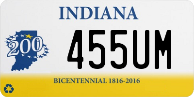 IN license plate 455UM