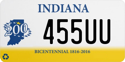 IN license plate 455UU