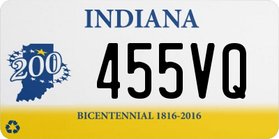 IN license plate 455VQ