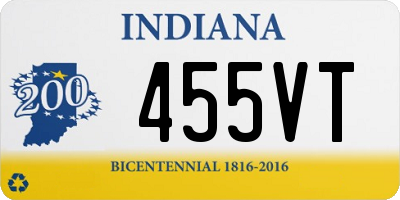 IN license plate 455VT