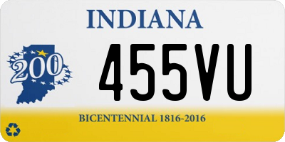 IN license plate 455VU