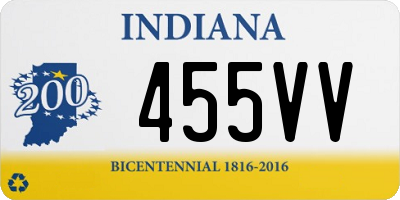 IN license plate 455VV