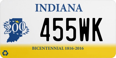 IN license plate 455WK