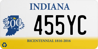 IN license plate 455YC