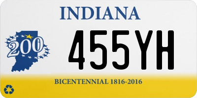 IN license plate 455YH